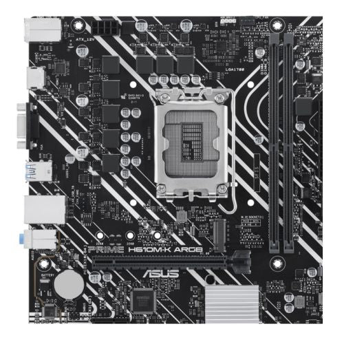ASUS PRIME H610M-K ARGB LGA 1700 Micro ATX Motherboard DDR5 ASUS PRIME H610M-K ARGB LGA 1700 Micro ATX Motherboard DDR5
